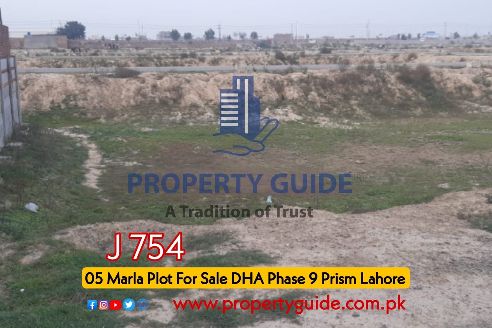 5 Marla Plot For Sale J 754 Phase 9 Prism Lahore
