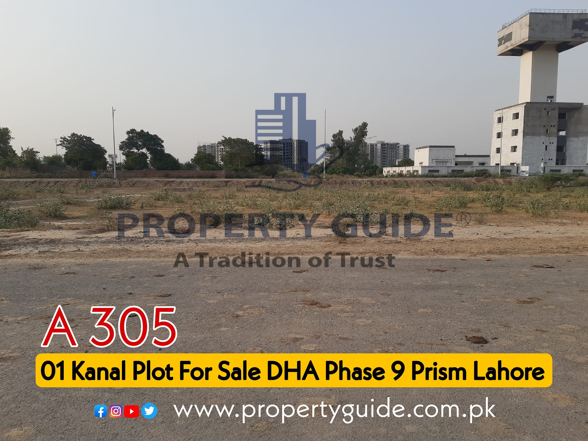 1 Kanal Plot For Sale In DHA Phase 9 Prism Lahore