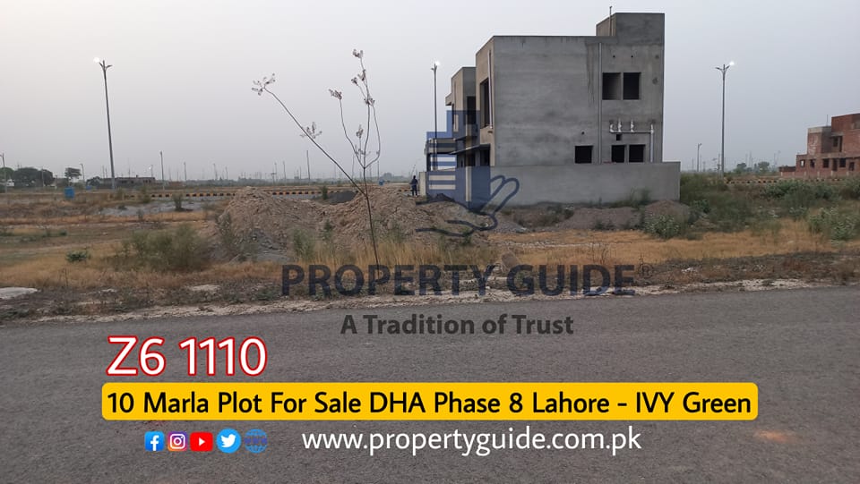 10 Marla Plot For Sale DHA Phase 8 Lahore – IVY Green Z6 1110