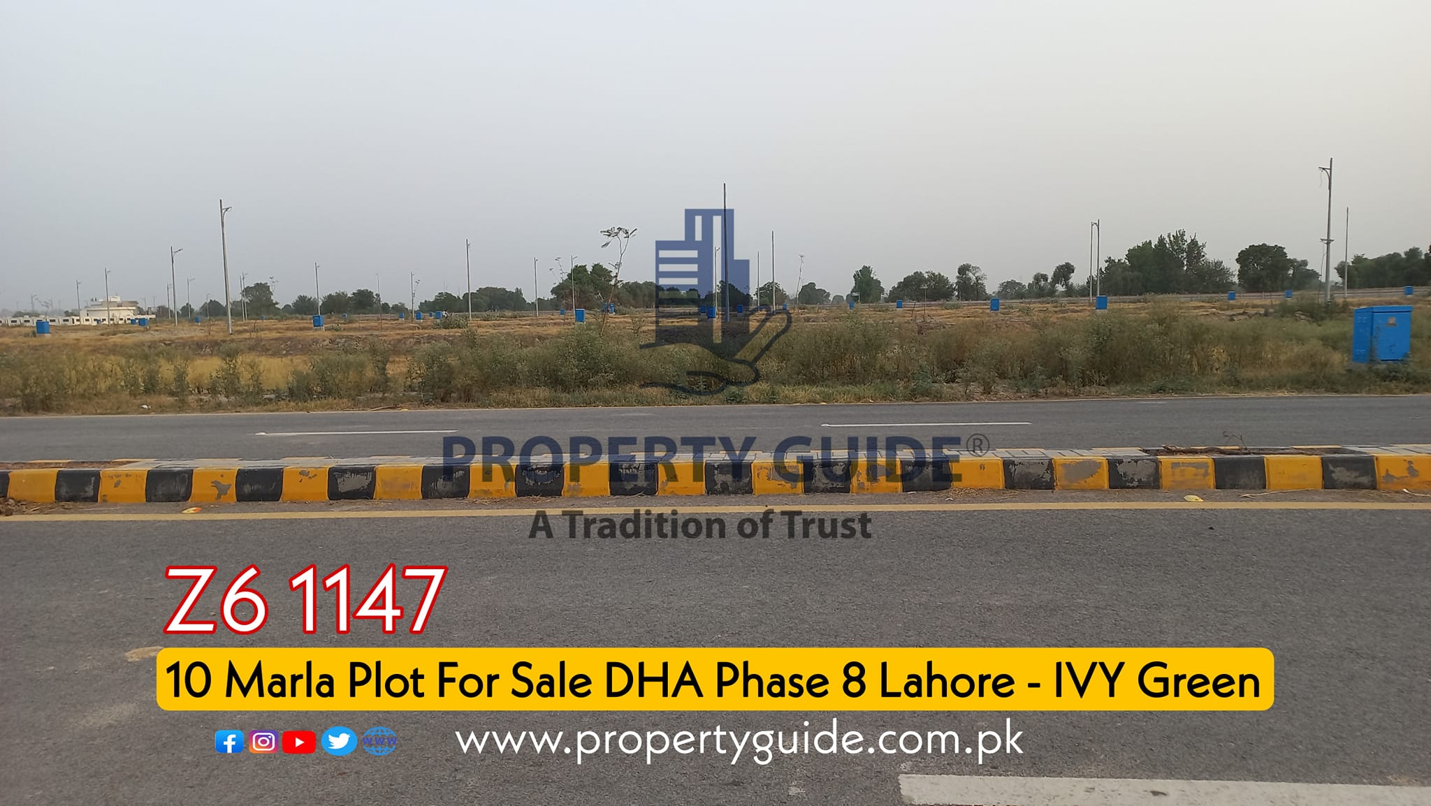 10 Marla Plot For Sale DHA Phase 8 Lahore IVY Green Z6 1147