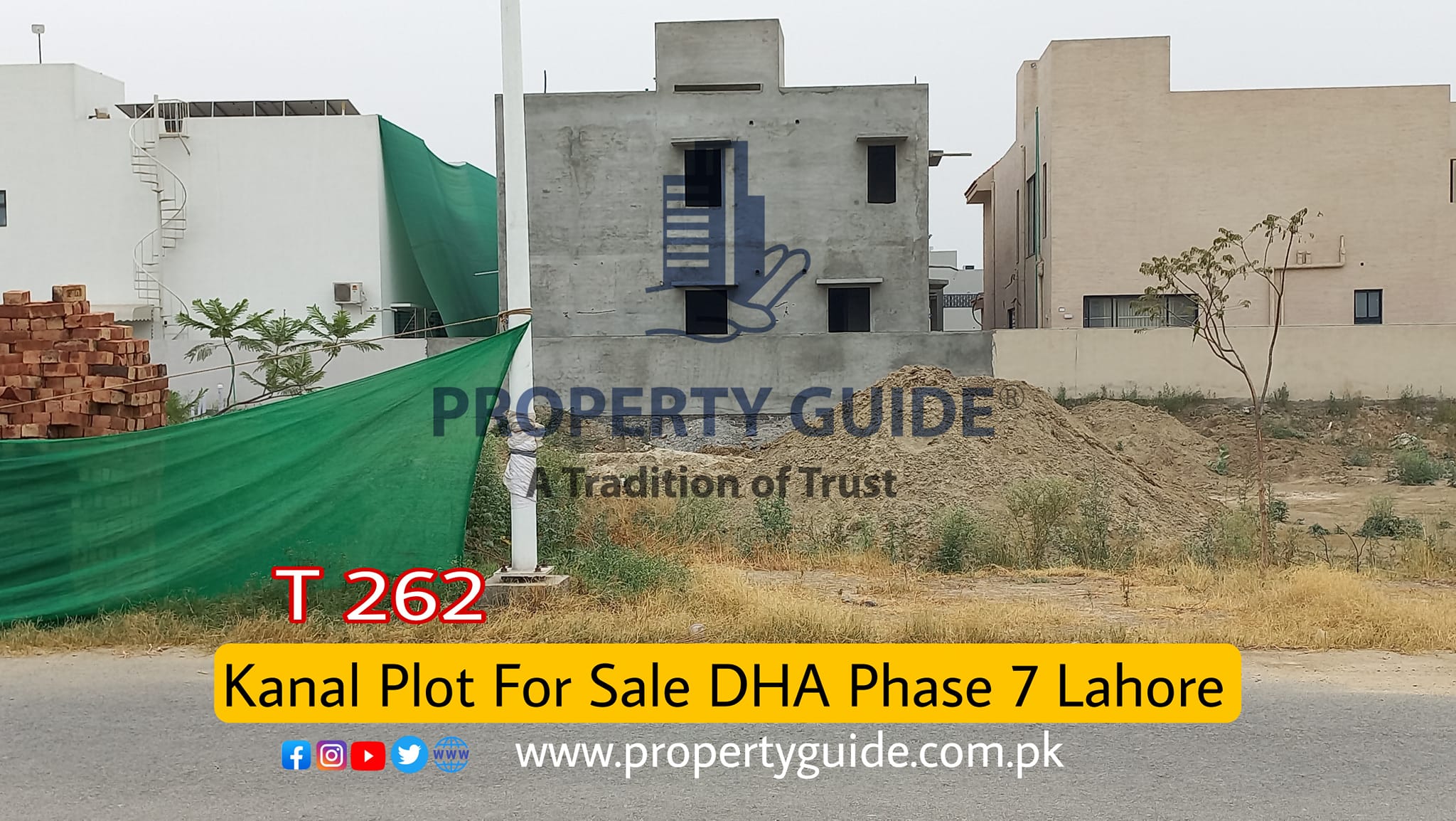 Kanal Plot For Sale In DHA Phase 7 T Block Lahore