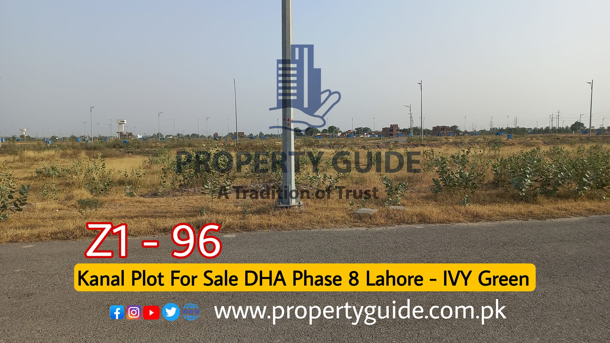 DHA Phase 8 Ivy Green Lahore Kanal Plot For Sale Z1 – 96