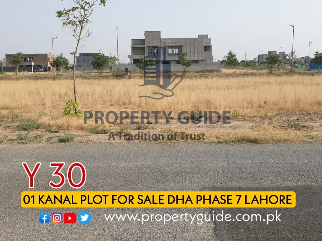 1 Kanal Plot For Sale In DHA Phase 7 Lahore – Main 150 Feet Road