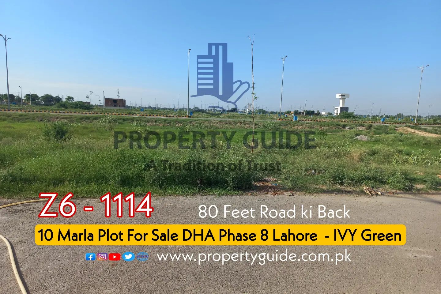 10 Marla Plot For Sale In DHA Phase 8 Z Block Z6 1114
