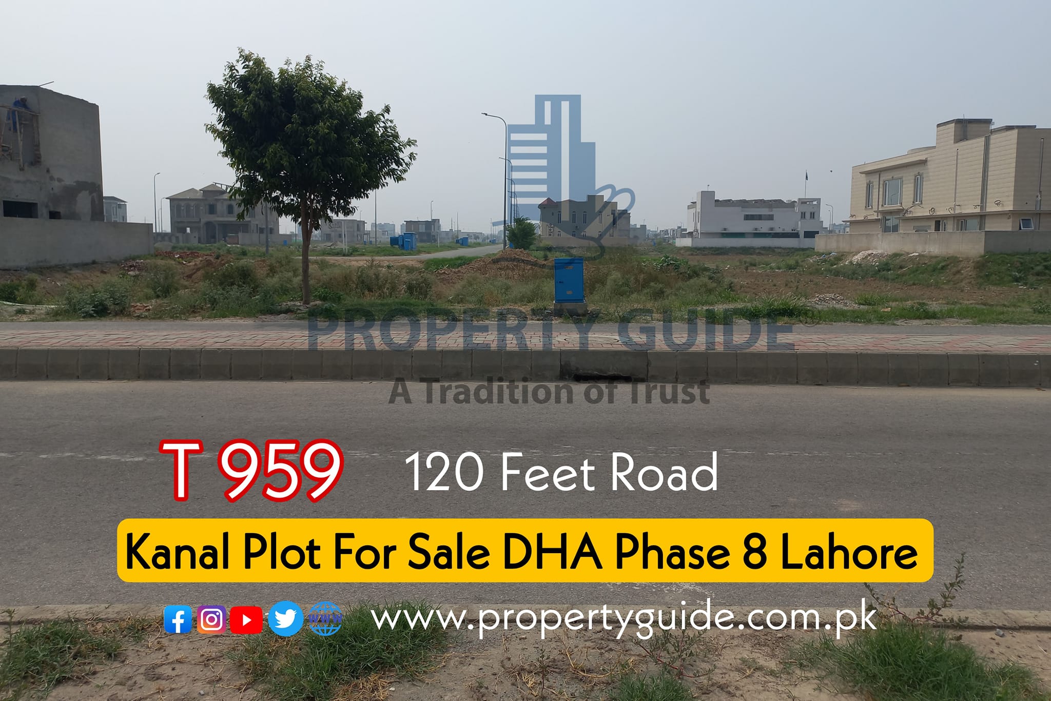 DHA Phase 8 Lahore Plot For Sale 120 Feet Road
