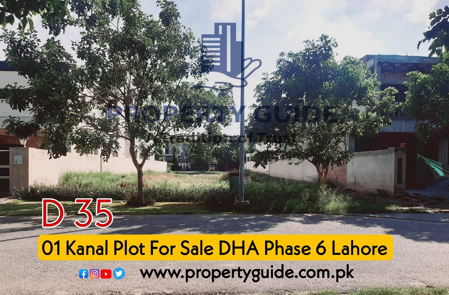 1 Kanal Plot For Sale In DHA Phase 6 Lahore