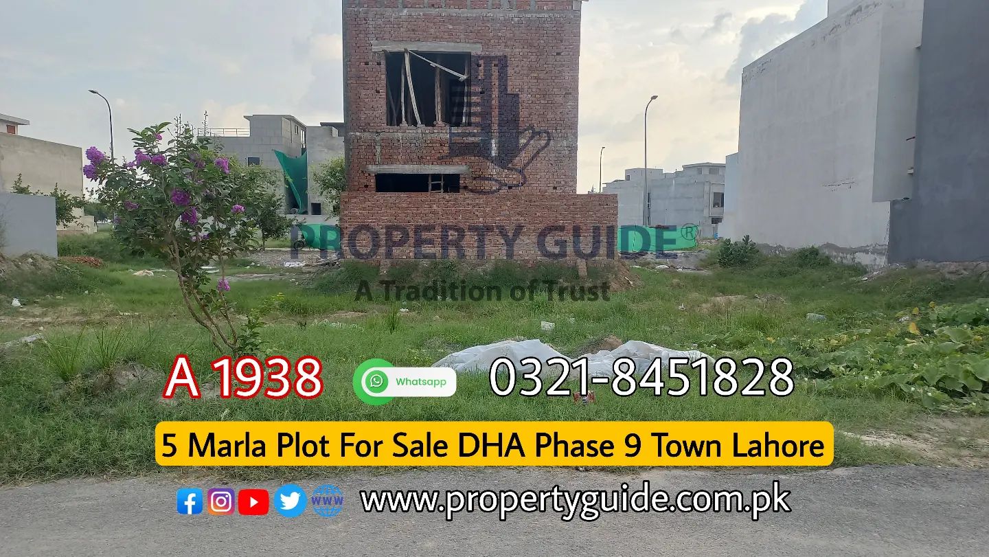 5 Marla Plot For Sale DHA Phase 9 Lahore