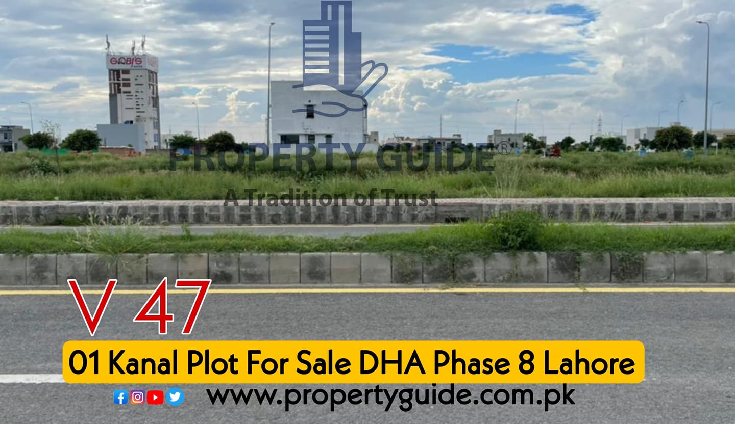 Kanal Plot For Sale 100 Feet Road DHA Phase 8 Lahore – V Block