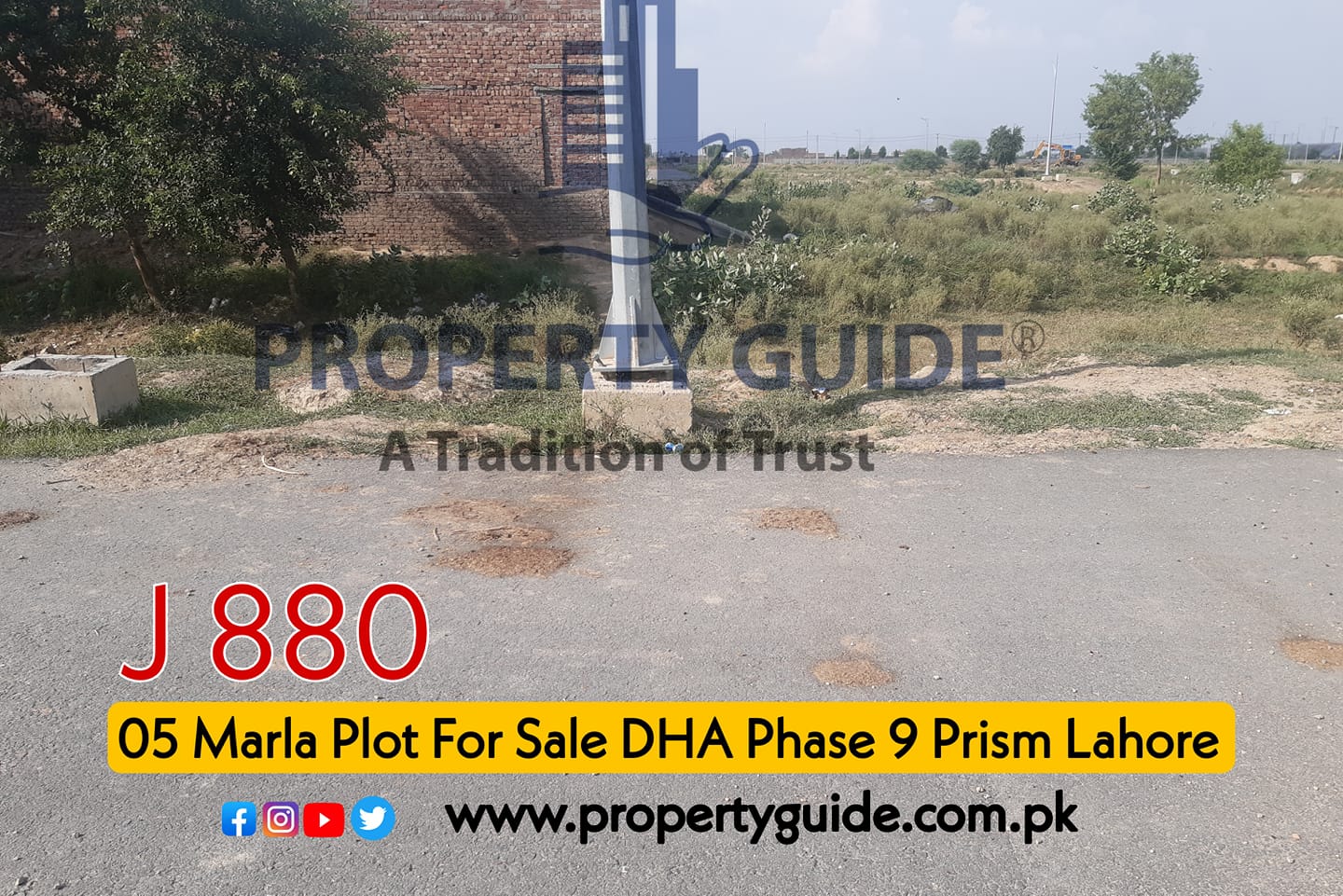 5 Marla Plot For Sale J Block Phase 9 Prism