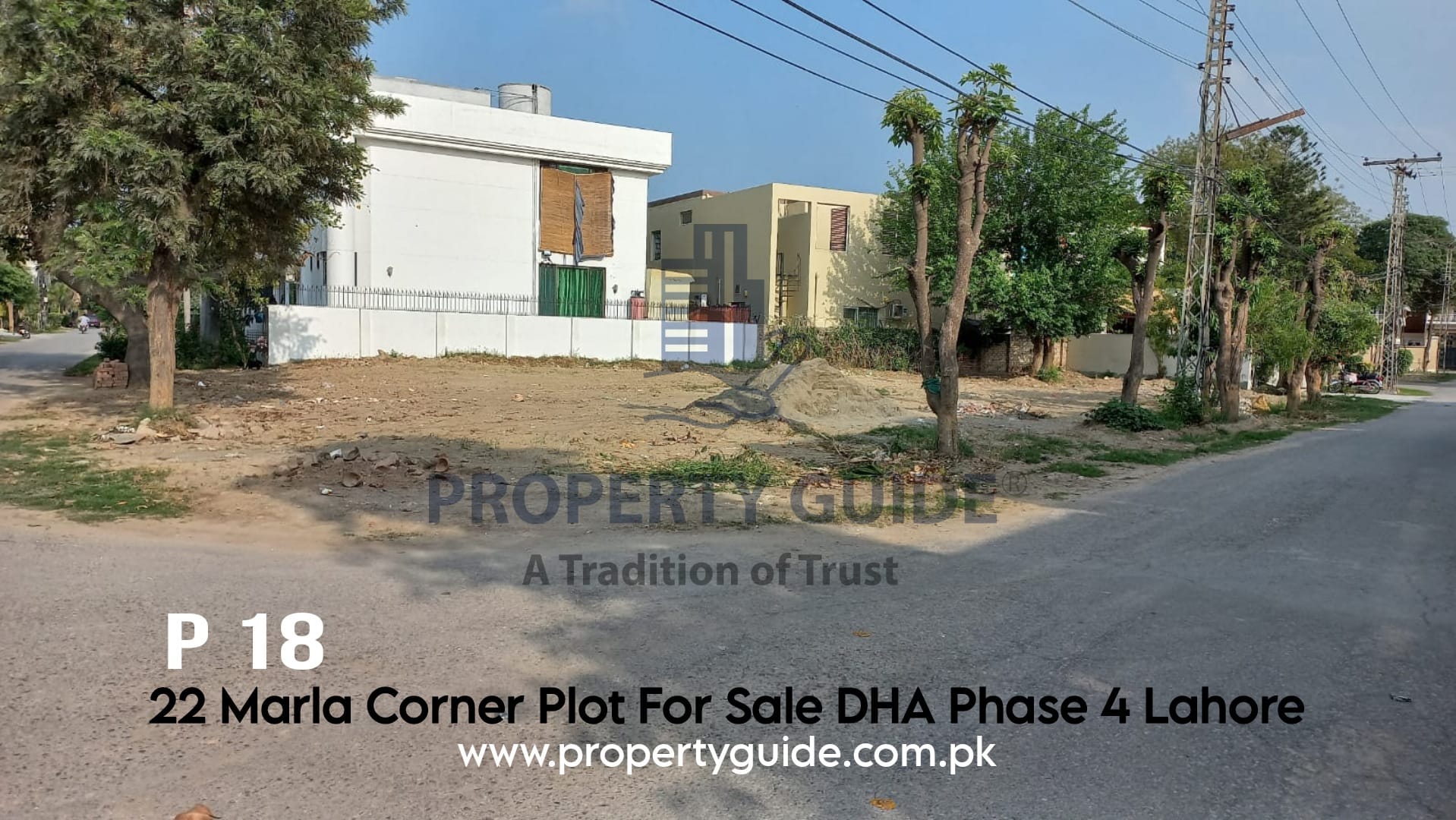 22 Marla Corner Plot For Sale DHA Phase 1 Lahore