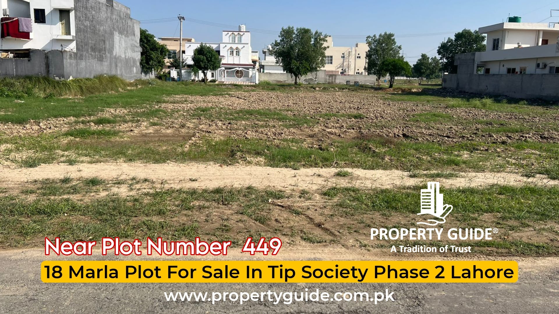 18 Marla Plot for Sale in Tip Society Phase 2 Lahore – Best Price Offer